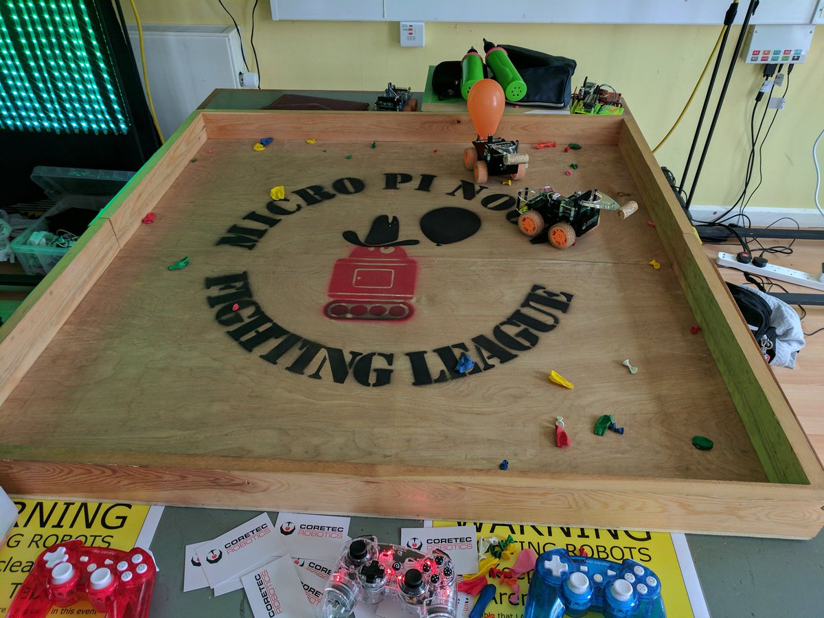 CoretecRobotics's tweet image. We are proud to be sponsoring #PiWars only 11 days to go! 

On the Saturday, we will be there with our micro version of Pi Noon, hopefully on Sunday if we can find a mu.... er volunteer to help out 😉 it&apos;s poptastic fun.
#MicroPiNoon