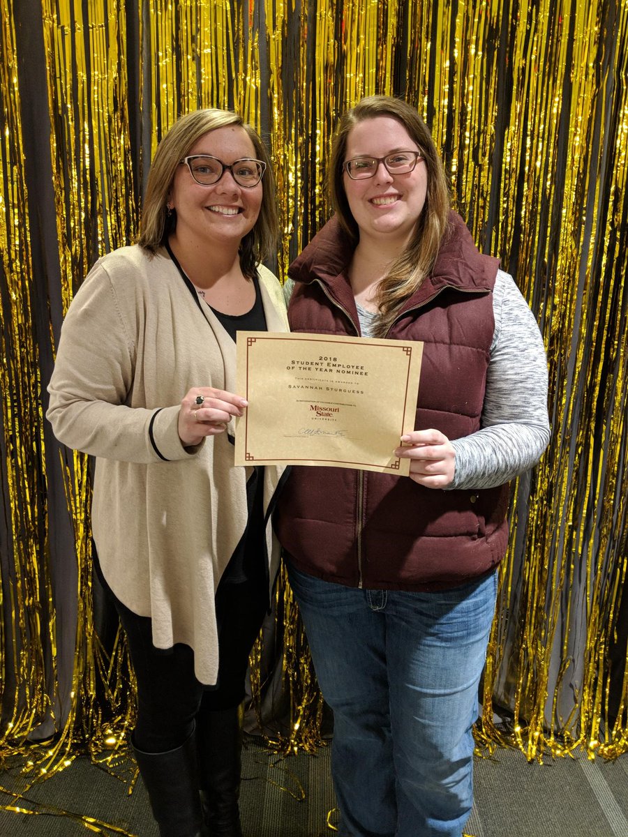 We are so very appreciative of the amazing student workers in the School of Nursing. It's all that more special when they are recognized, campus-wide, for their amazing spirit, drive and dedication. Congratulations, Savannah Sturguess, student employee of the year nominee.