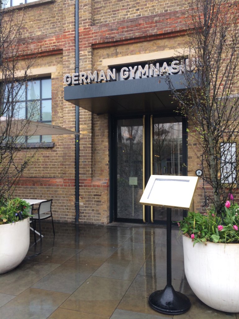SPolsfu's tweet photo. When you head over from Germany and the first thing you see coming out of the station is a German Gymnasium #London#businesstrip https://t.co/7hnlxkLj0O