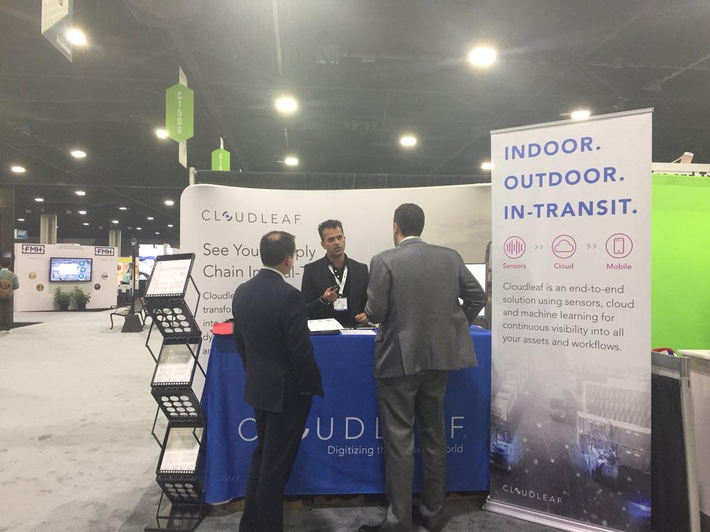 parkour_sc's tweet photo. Visit our team @cloudleafIOT in #MODEXShow booth#C1339 @poweredbymhi to learn how we #IoT enable your supply chain and give visibility into your operations. #cloudleaf #sensorfabric #IIoT #digitaltransformation #supplychain https://t.co/pEoQgdrfzu