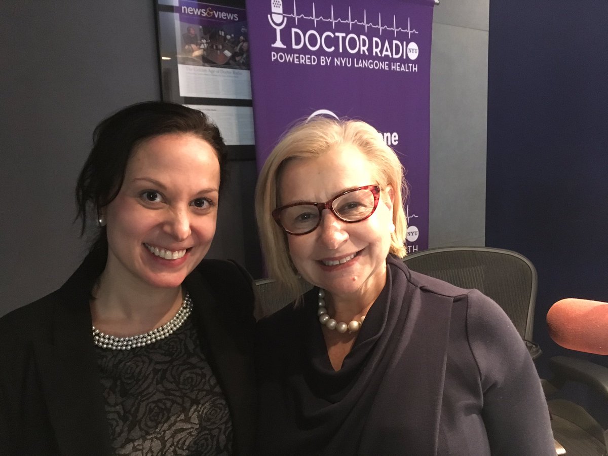 NYUDocs's tweet photo. Did you miss any of today's Sexual Health show with Dr. Miriam Greene (R) &amp; her guest, Dr. Dominique Malacarne Pape? Catch the replay tonight at 10 PM Eastern, Friday at 6 PM Eastern, or anytime via our on-demand service! https://t.co/dP2iZeoY48