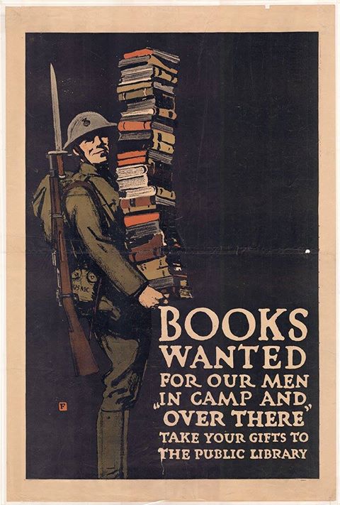 NCmuseumhistory's tweet photo. Happy #NationalLibraryWeek! 📚

Libraries have been and will always be of the utmost #importance, as this 100-year-old #WW1 poster showcases! https://t.co/FN3IRSLkiJ