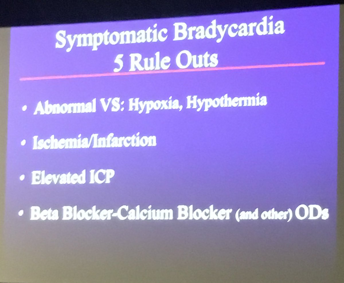 #AAEM18 plenary speaker <a href="/CoreySlovis/">Corey Slovis</a> on resus literature. These 4 plus hyperkalemia