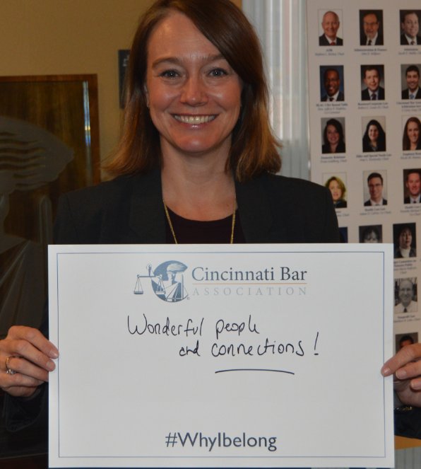 Adrienne Roach, partner at KMK Law, CBA board member, and president of the Cincinnati Bar Foundation, belongs to the CBA because she enjoys the wonderful people and connections. Why do YOU belong at the CBA? #WhyIBelong cincybar.org/membership/joi…