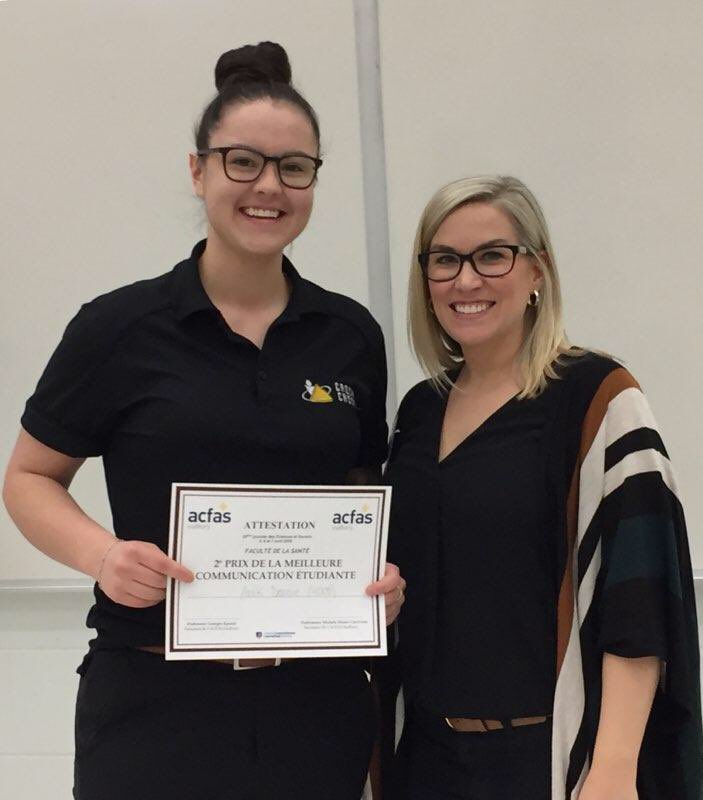 icarignan16's tweet photo. @_Acfas : 2e prix de la Faculté de la santé remis à l’étudiante de maitrise Anik Dennie @AcfasSudbury et @ULaurentienne #JSS25 https://t.co/uUSpKj3OQW