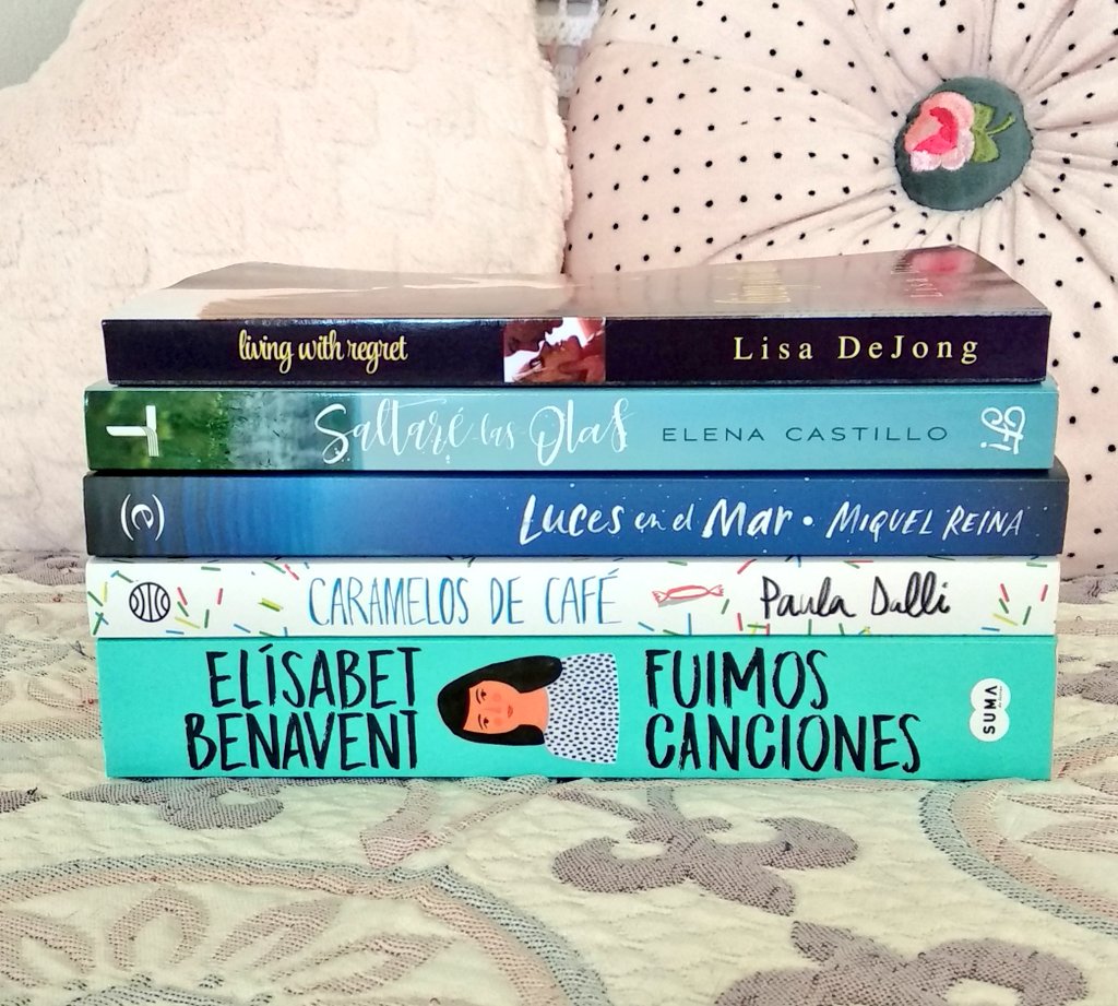 NinaStmt's tweet photo. Plan literario para el mes de abril! #caramelosdecafe #lucesenelmar #saltarelasolas #FuimosCanciones #livingwithregret https://t.co/NkyqkopPCc