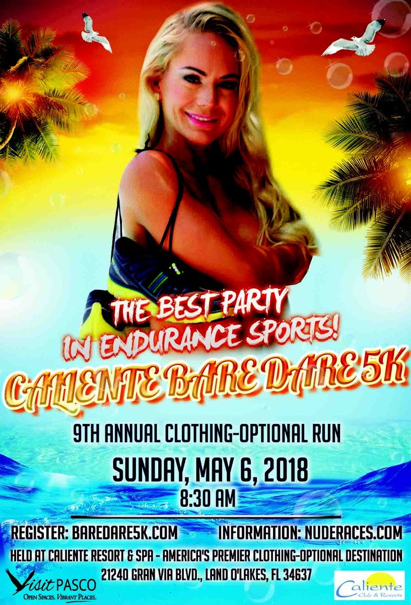 CalienteClub's tweet photo. Hey runners, or those of us who like to watch others run while we drink...don't miss out on the annual Bare Dare 5k at #calienteresort. Yes, you can run, yes you can walk, yes, you can be naked...a little bouncing never hurt no one, well maybe not... #itsacalientething https://t.co/efBvl6j0lg