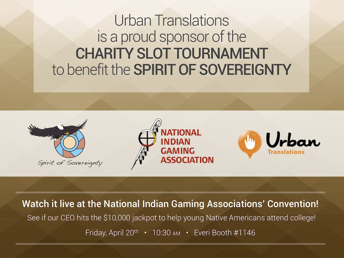 UTdigitalmenus's tweet image. Our CEO is on 2 @NIGA1985 Conference panels &amp;amp; also signed up for the Charity Slot Tournament, Friday April 20th, playing to win ​up to $10,000 for the @SOSovereignty organization which helps underprivileged Native Americans go to college​​!

#NIGA #NativeAmerican #Charity