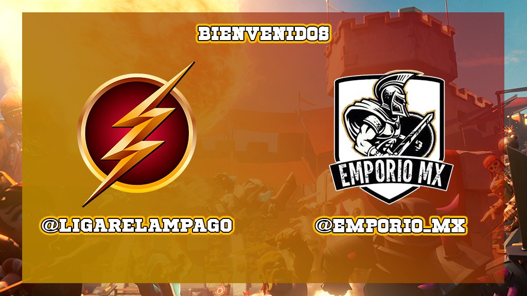 ⚡️ EQUIPO CONFIRMADO DE ESTA SEGUNDA EDICION ⚡️

Bienvenidos los jugadores de <a href="/Emporio_Mx/">Emporio</a> 

Llega uno de los clanes top de Mexico, cantera de @Emporio_eSports llegan con todos sus guerreros en la segunda edicion de la liga relampago

⚡️ Muchos Exitos ⚡️