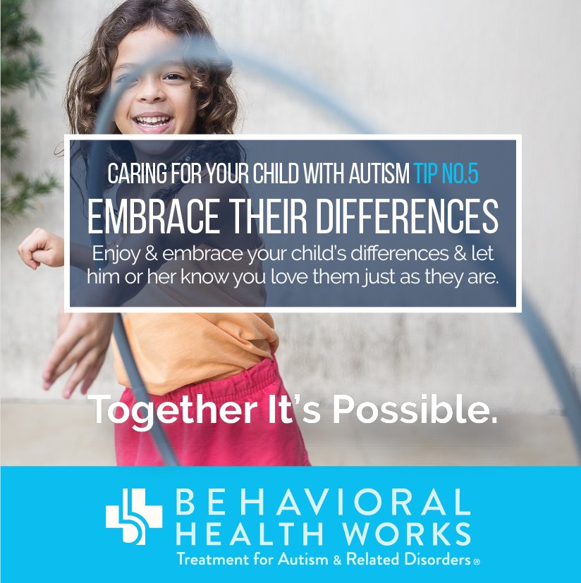bhwcares's tweet image. Remember to embrace what makes your child special. :) 
#autismawareness #autismspeaks #bhwcares #bhwonevoice #autism #togetheritspossible #TIP #TIP2018