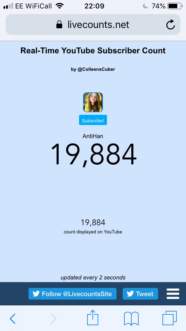 Any chance we can try and get her to 20K tomorrow for her birthday?? 🙏🏻 Just 116 subs to go! #subtoAntiHan #bestbirthdaypresentever #sweetsixteen 🙏🏻🙏🏻🙏🏻🎉🎉🎉🎁🎁🎁🎂🎂🎂
