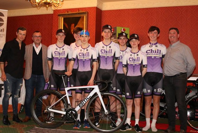 Team launch this evening in Killarney. #nrpt #chillinsurance #juniorcycling