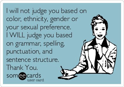 ToledoJV's tweet photo. Don’t let people judge you. Work hard on improving your #writing. @WritingCEM https://t.co/h1RBBrR03p
