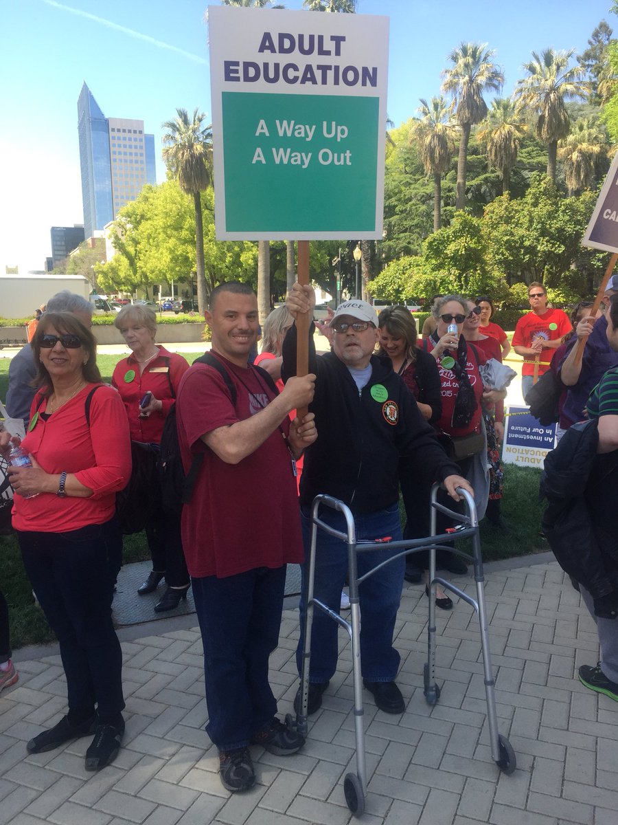 principalbarb's tweet photo. Adult Education rallies at the state Capitol!  #Adult education matters#CCAELegDay https://t.co/FBZ6ZBmBiH