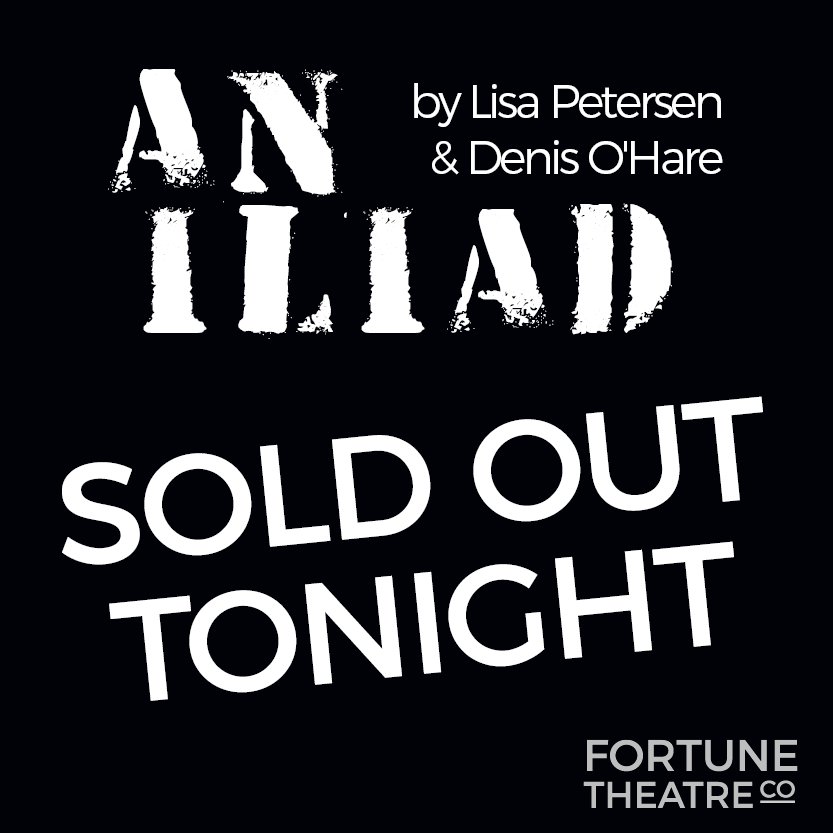 fortunetheatre's tweet photo. Another sold out performance of AN ILIAD tonight - have you got your tickets yet? https://t.co/zegPhGbZ1H