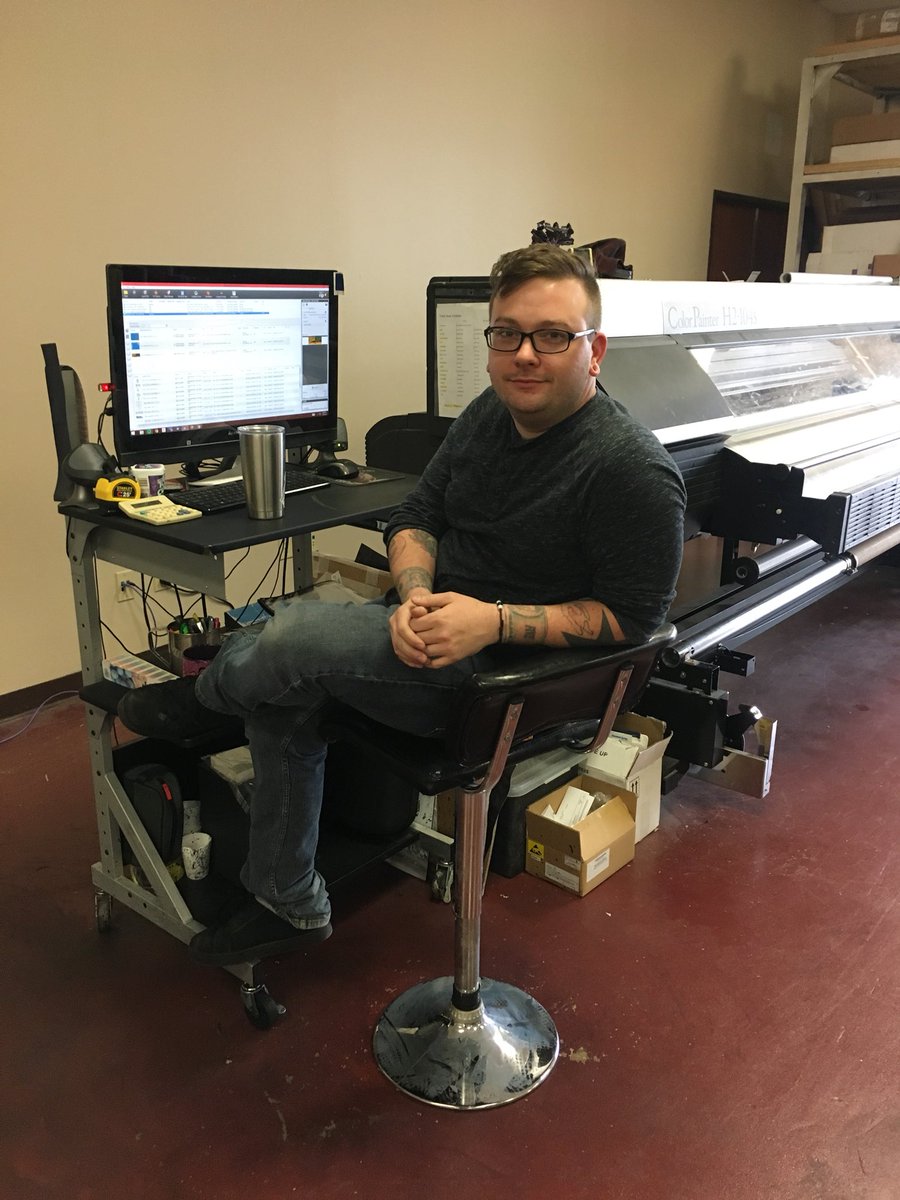 RedSmithGS's tweet photo. Meet Nick aka “Megatron”, our lead print technician!
He has been with RedSmith for 3 years now. Nick has also been doing graphic design since high school.

We appreciate all his hard work and are grateful to have him on our team!

#employeeappreciation https://t.co/8O5rE4EAA3