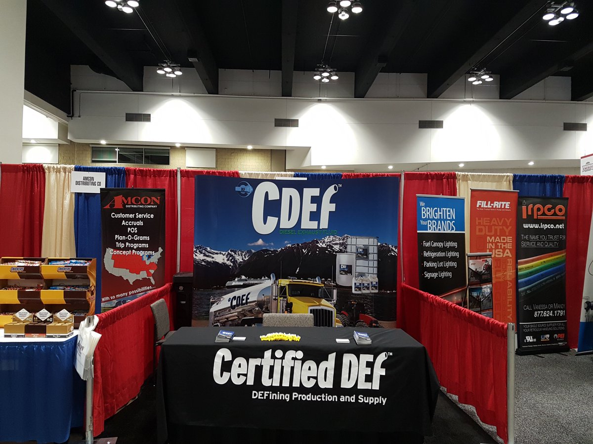 Certified_DEF's tweet photo. All setup and ready to go for the @UMCSEnergy show in St. Paul this week!  Booth #437 for all things #DEF #dieselexhaustfluid #diesel #trucking https://t.co/qASSS9cWol