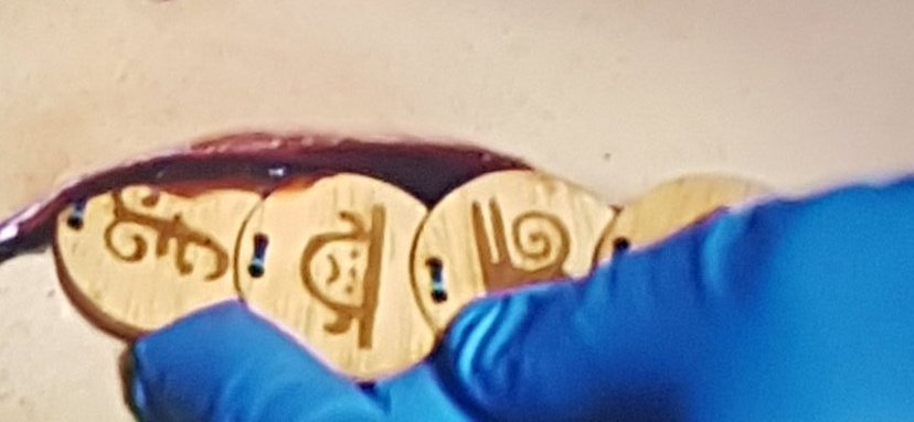 marcella_fan's tweet photo. Why did she have the symbol on her arm! She must have been involved! And the suspicious look she gave when #Marcella was at the charity. https://t.co/Z6jkfK1B7C