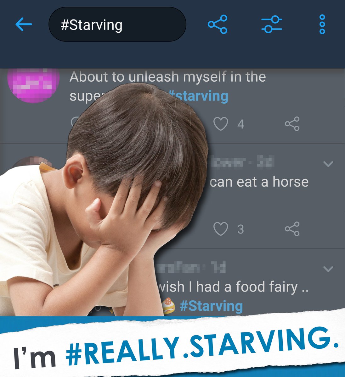 kuikoikoy's tweet photo. 👋👋 #Seriously? In the hours you waste trolling people on #Twitter, there are hundreds of #children who die from starvation… You can help feed them today by donating to @UNICEFUSA: https://t.co/ryXToAUlxp #Really.Starving #UNICEF #RooseveltU #OneFifthMedia https://t.co/pI8v41KdP1