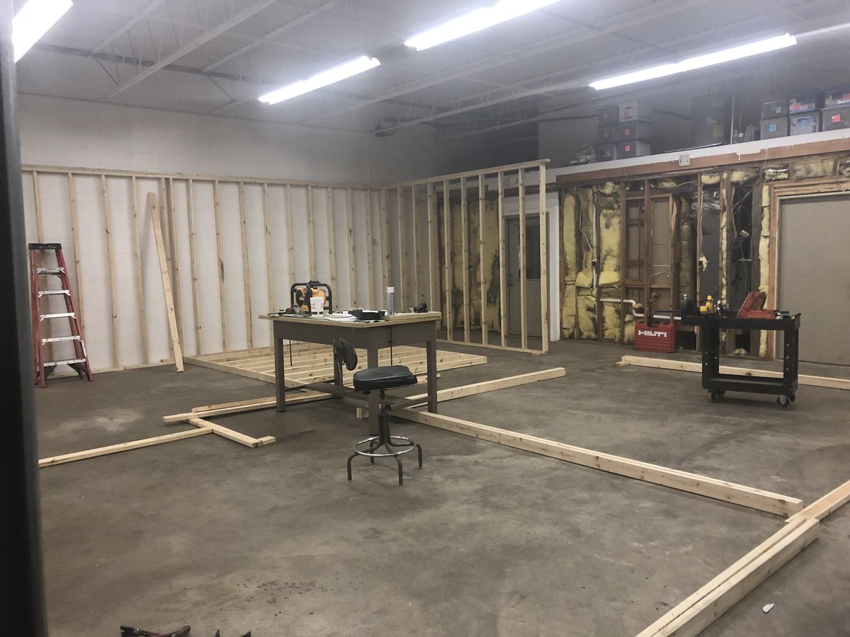 llc_mechanical's tweet photo. New office expansion is started! #growing #pro-mechanical https://t.co/8mlT8oB4d9