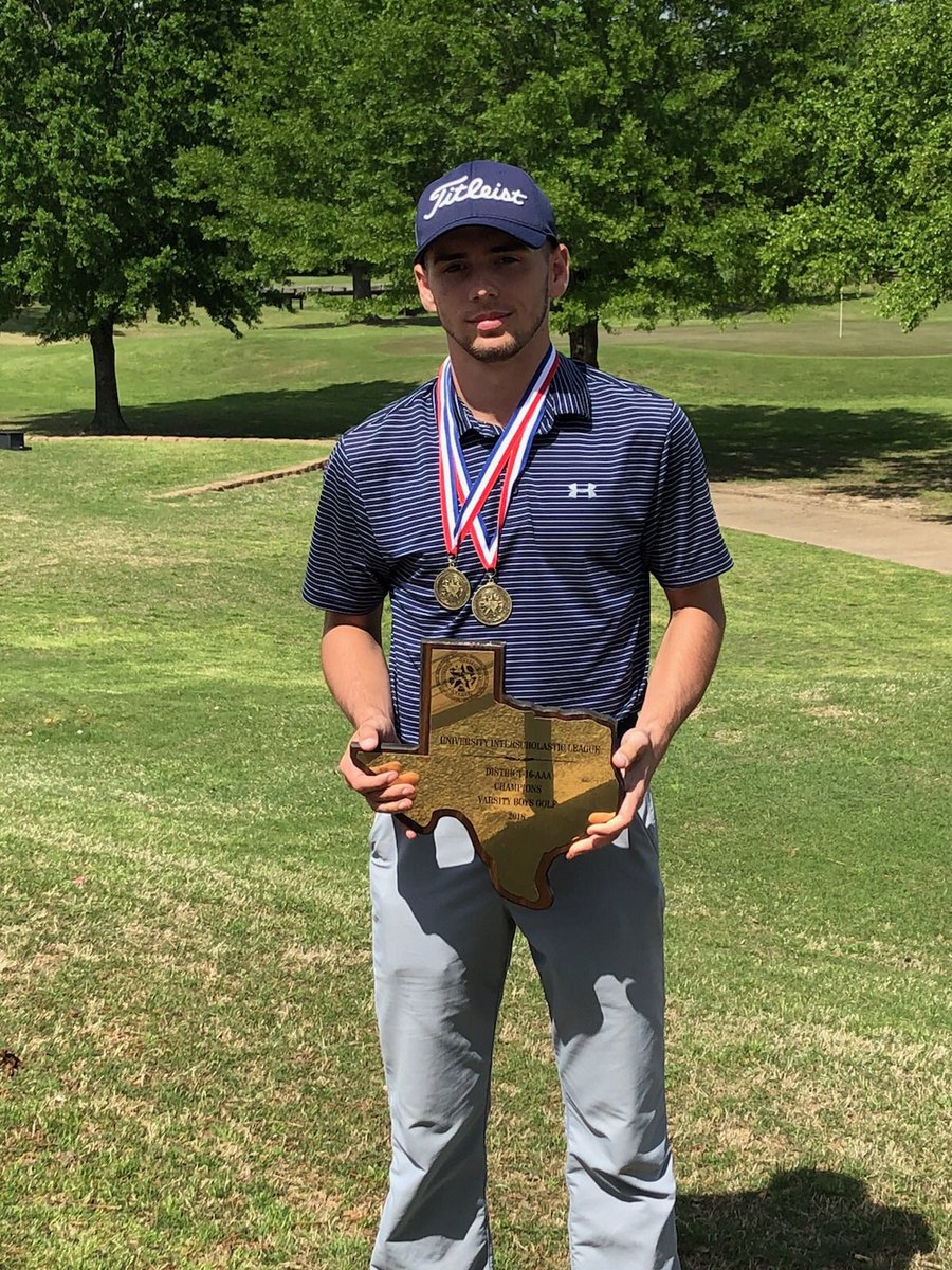 Find you one that can do both. 3A Football Player of the year by Fall and District Champion Golfer by Spring! Proud of you Jack! #FAMILY #RTB