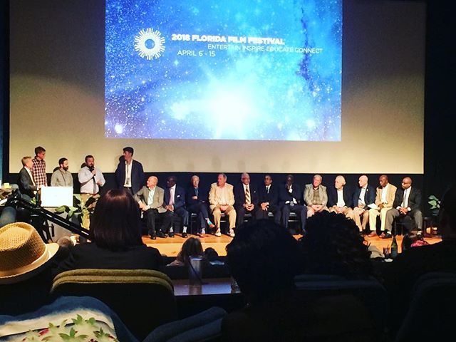 SpectaclePR's tweet image. Q&amp;amp;A with Long Time Coming: A 1955 Baseball Story with all the filmmaking team and all the remaining baseball players. ❤️👏🏽👏🏽👏🏽👏🏽📽 #FloridaFilmFestival #Enzian #StrongFilms #CommonPictures #FilmFestival #IndieFilm #documentary #FeatureFilm ift.tt/2qhaqPM