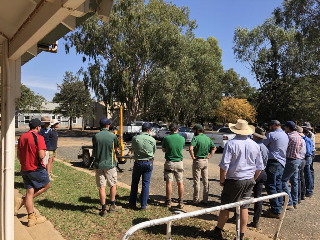 Coxtnutrition's tweet photo. Learning about soil coring with ProSoils-Grains AgSkilled Back paddock Tocal College. Learning why depth of soil testing is critical #Agskilled #Tocal #GRDC #Backpaddock https://t.co/sxchEU3jhZ