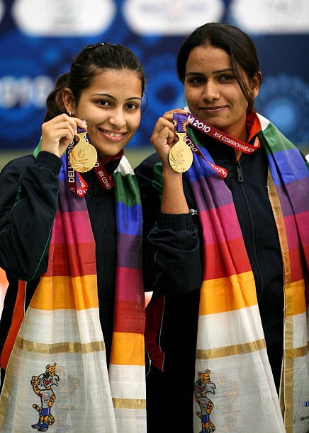 news24tvchannel's tweet photo. CWG 2018: मेडल पर भारतीय शूटर्स का निशाना, अनु और हीना 25 मीटर पिस्टल के फाइनल में #commonwealthgames2018 #annusingh #heenas https://t.co/ZFgULjK0nL https://t.co/VfYCn2fL8K