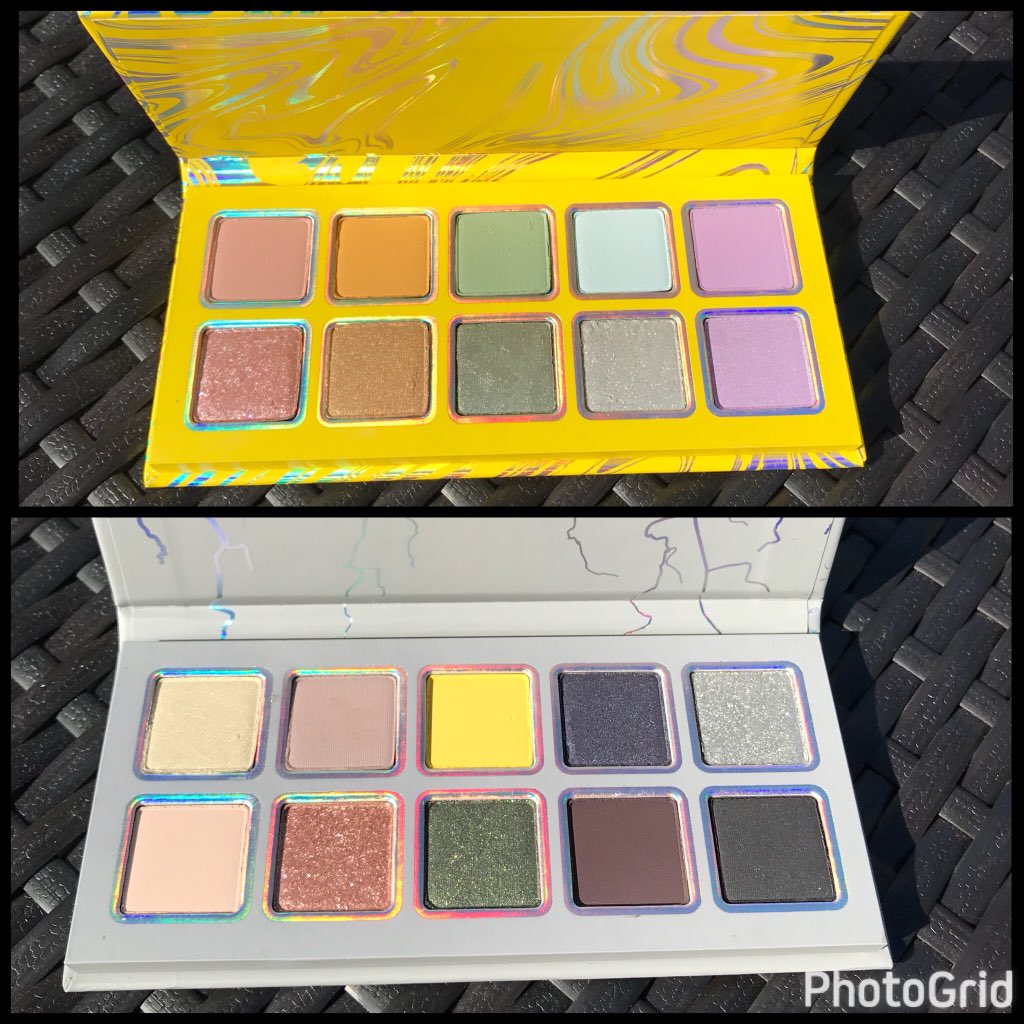 Erika_Amanda's tweet photo. Package time✨ The #WeatherCollection has arrived⚡️🌪🌧 I’m so excited to create Coachella looks with these products😍 I’m obsessed with this holographic packaging🖤 @kyliecosmetics @KylieJenner #KylieCosmetics https://t.co/qoEmyaJ4QY