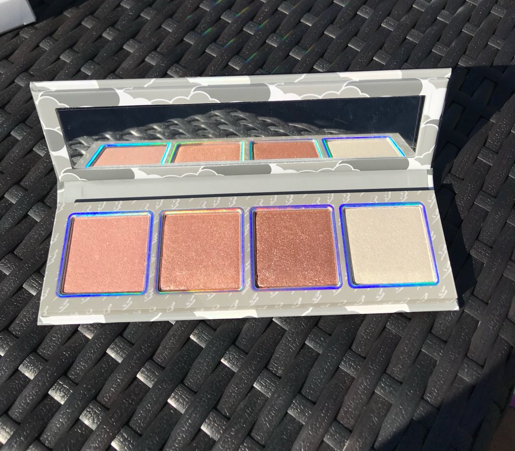 Erika_Amanda's tweet photo. Package time✨ The #WeatherCollection has arrived⚡️🌪🌧 I’m so excited to create Coachella looks with these products😍 I’m obsessed with this holographic packaging🖤 @kyliecosmetics @KylieJenner #KylieCosmetics https://t.co/qoEmyaJ4QY
