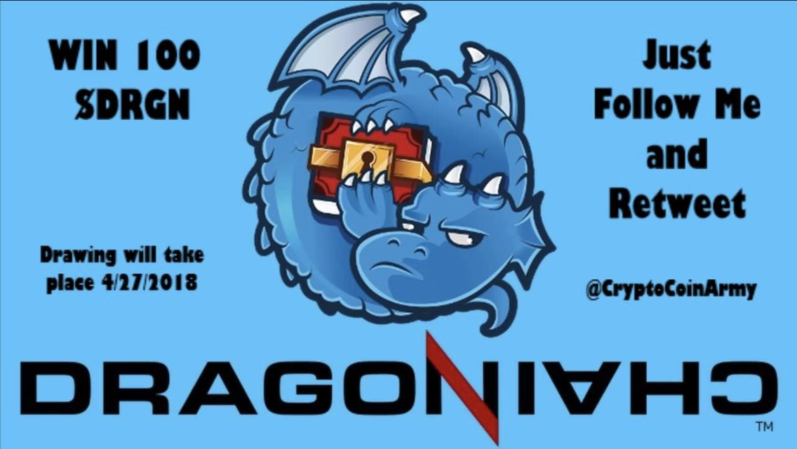 CryptoCoinArmy's tweet photo. Guys.  Don’t forget I have a contest going. 

100 $drgn.  

Just follow me and retweet. 

Have a good night all. https://t.co/69RM8L4VCM