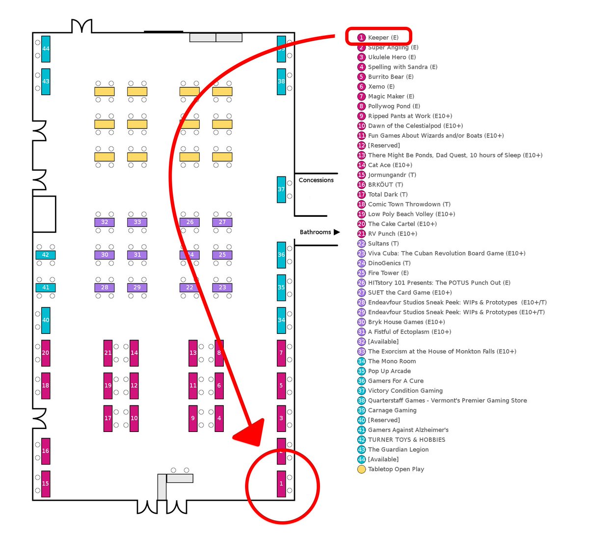 Keeper is going to be at table #1 for Champlain Games Festival this Saturday the 14th! This is a ticketed event - check their website for more details! champlaingamesfestival.com