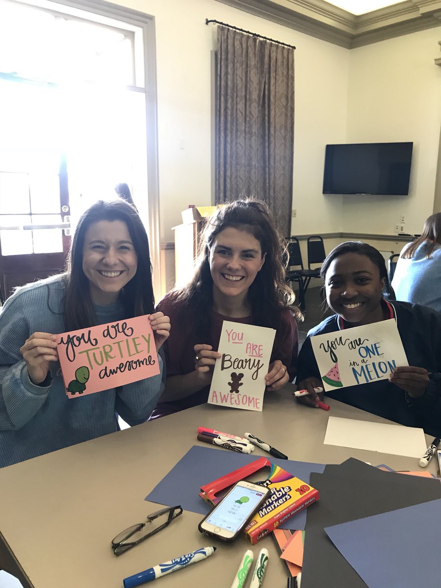 DerbyDaysMSU's tweet photo. Yesterday, @MSUSIGMACHI joined with the MSU Greek community and wrote letters of encouragement to patients at @huntsmancancer. It was a huge success - thank you all for coming out! https://t.co/px1p68JPoC