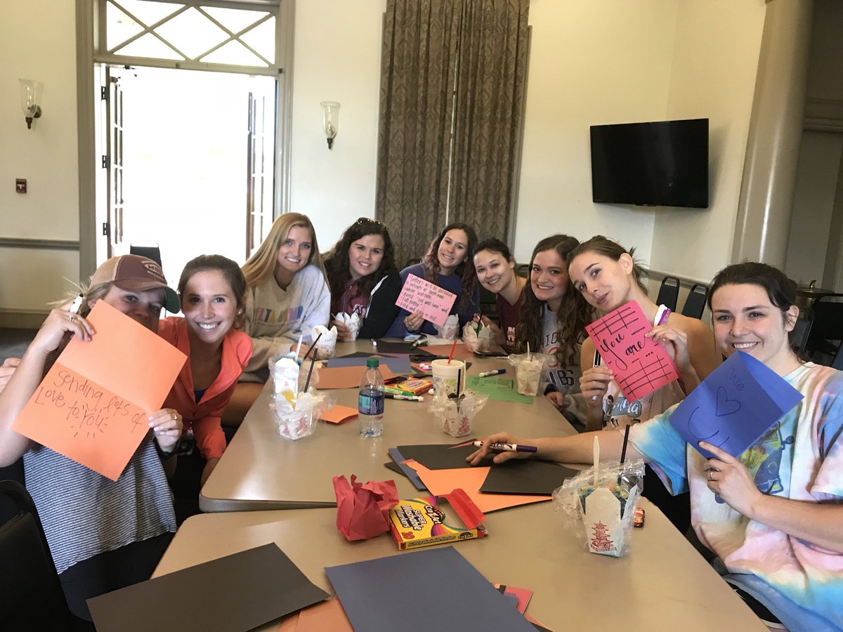 Yesterday, <a href="/MSUSIGMACHI/">MSU Sigma Chi</a> joined with the MSU Greek community and wrote letters of encouragement to patients at <a href="/huntsmancancer/">Huntsman Cancer Institute</a>. It was a huge success - thank you all for coming out!