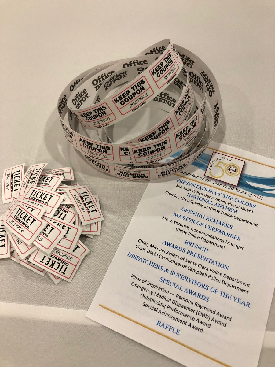 LosAltosPD's tweet photo. Today we celebrated #50Yearsof911 and kicked off #NationalPublicSafetyTelecommunicationsWeek by honoring our Dispatcher of the Year at a countywide awards ceremony! Thank you Vicky for a job well done! https://t.co/gIUuSgKFCW