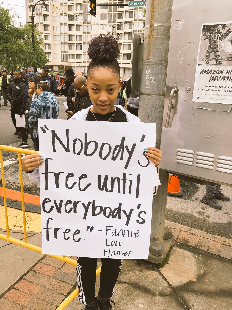 “Nobody’s free until everybody’s free.” #FannieLouHamer #MarchforHumanity #MLK50Forward