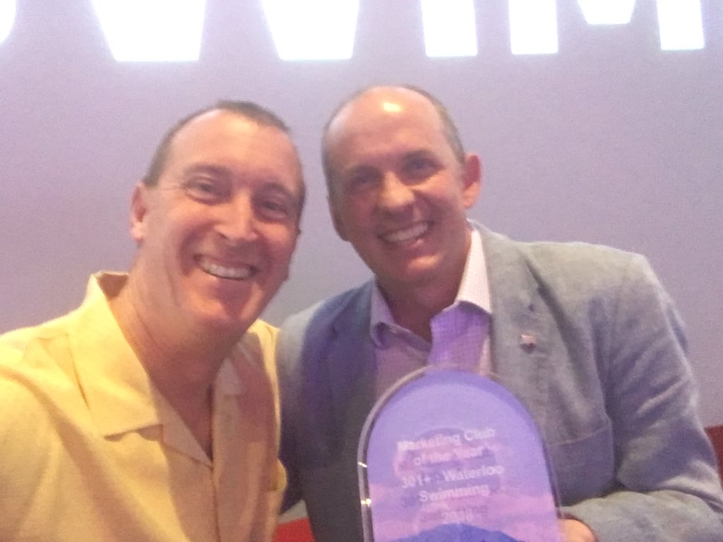 WaterlooSwimmin's tweet image. Thank you USA Swimming #swimbiz for Marketing Club of the Year.  Swimmers Coaches &amp;amp; @adaptingonline this is for you #h2oloo #funnestsport #verysurprised