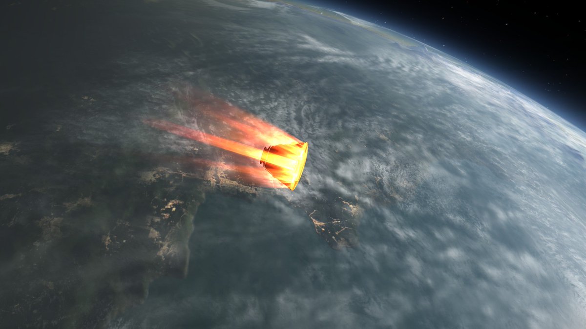 rocketboostgame's tweet image. Re-entry coming from Duna on the last stream. In case you are wondering they survived. :)