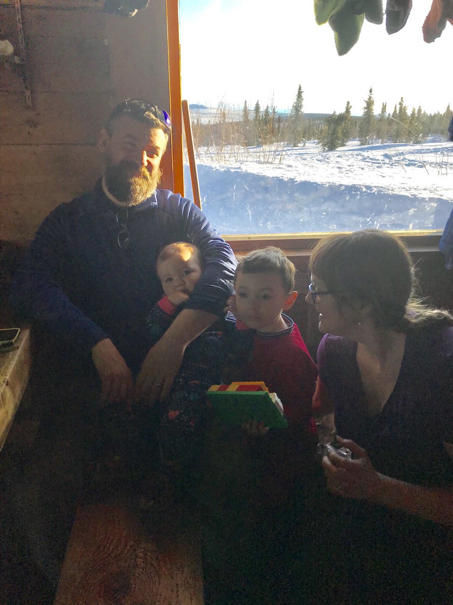 RheniumTungsten's tweet photo. 1st White Mountains cabin trip as a family of FOUR. Little sleep for the parents (@sdoownek &amp; @RheniumTungsten), but LOTS of wilderness fun. #worthit #FairbanksAK #14milesRT #SpringInAK https://t.co/loaQU1xlMe