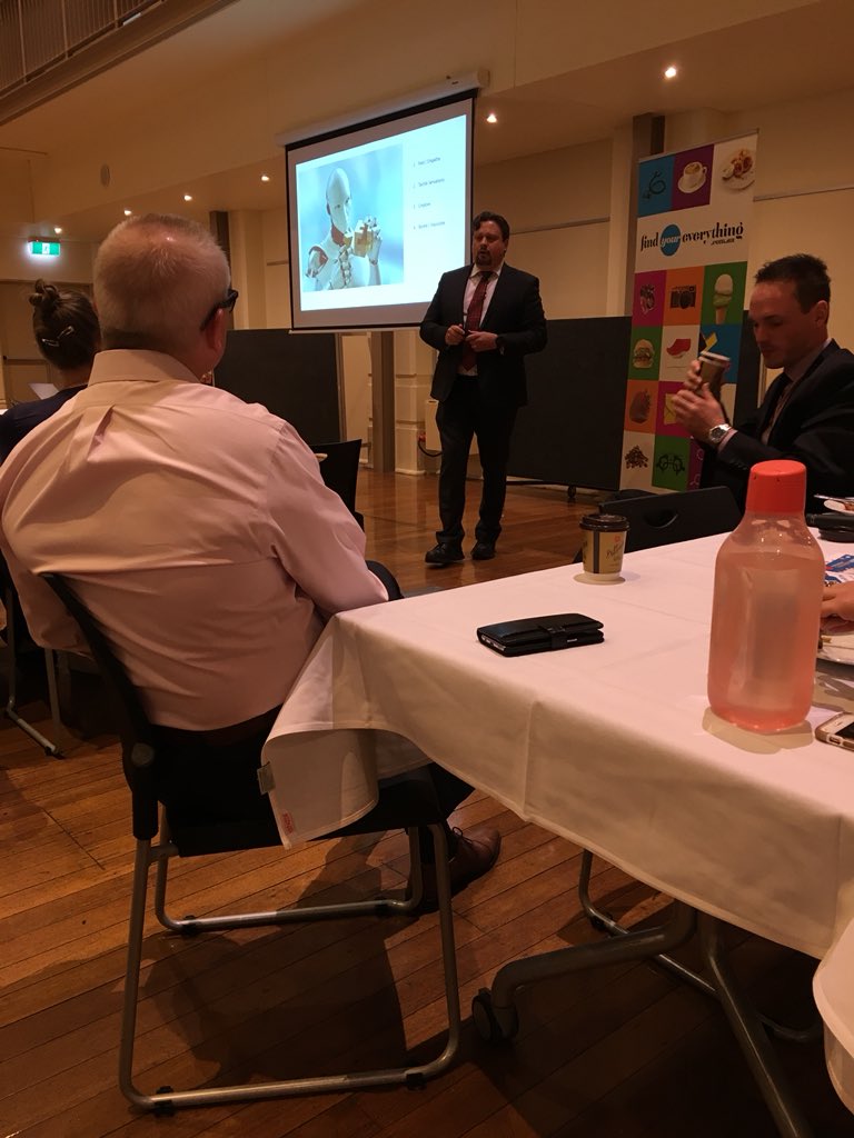 Unley Business Breakfast. Great topic Computer super intelligence. Wow