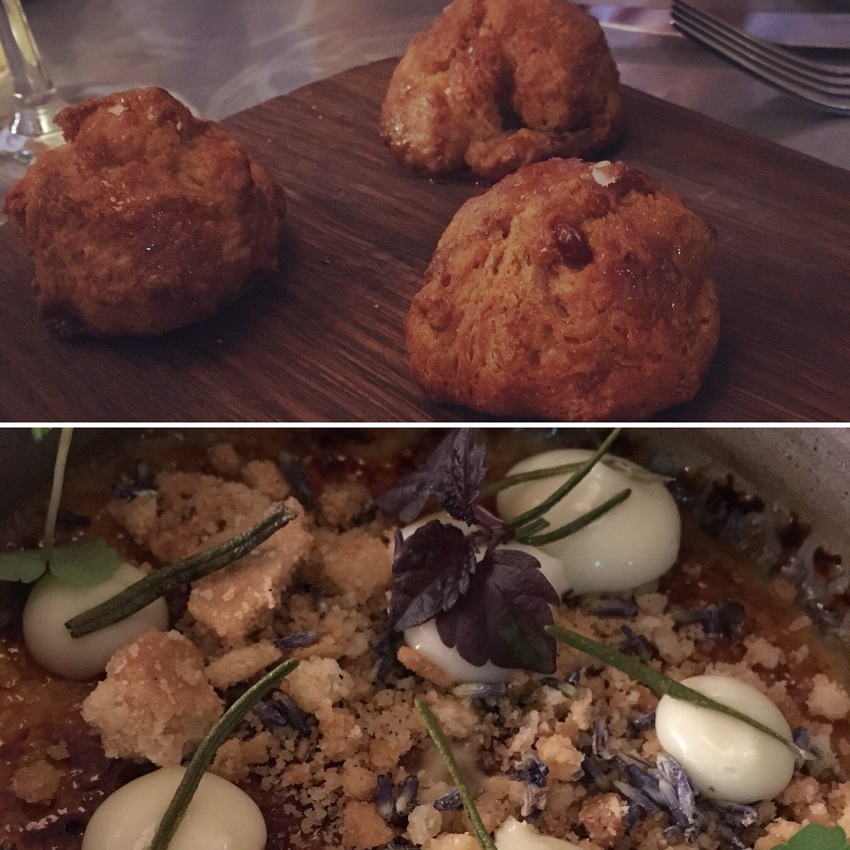 Mary___91's tweet photo. Thanks for the incredible dinner @frenchiecoventg The food and the service have been tres délicieux! @greg_frenchie a pleasure to experience your cuisine #foodie #baconscones #cremebrulee https://t.co/zjC09KUwAC