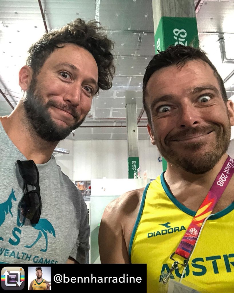 kurtfearnley's tweet photo. One of the best things about having a fully integrated @CommGamesAUS team is sharing a uniform &amp; experience with this bloke @bennharradine. One of the best. #oneteam #teamaustralia .......
RT:
Caption this.... #Newcastle https://t.co/9vnVYrkv8p