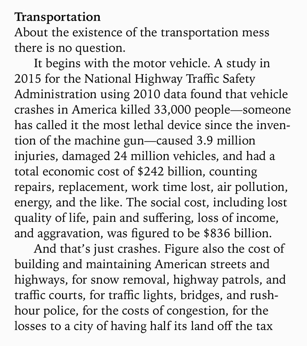 Kirkpatrick Sale on transportation and the American traffic system, which is about as far from the human scale as is possible to imagine today. A subject I often talk about myself.