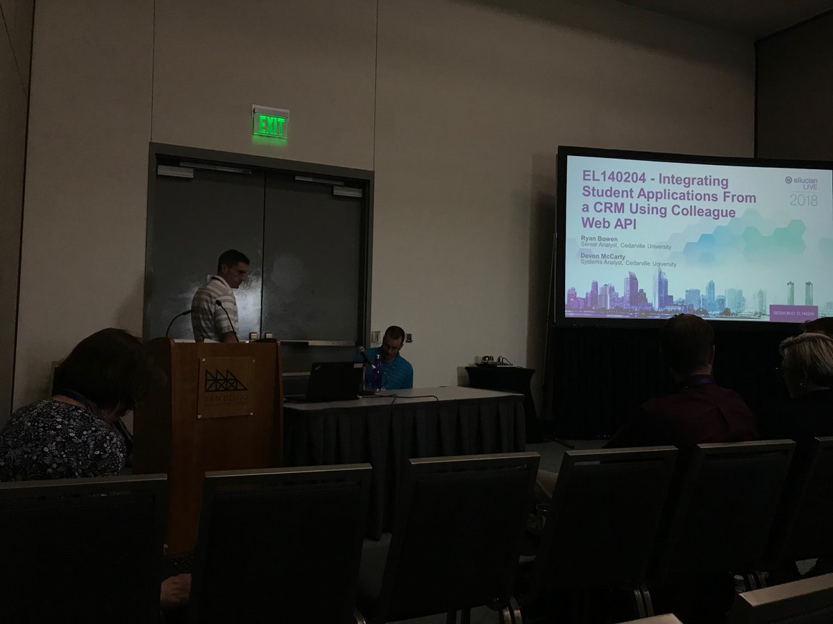 CedarCIO's tweet image. Looking forward to Devon and Ryan’s presentation at #elive18