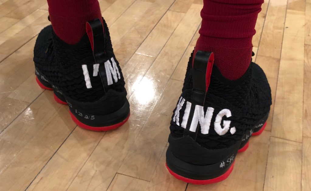 NBA's tweet photo. 👑 @KingJames’ #NBAKicks 👑 https://t.co/0WlJKZ5RgS