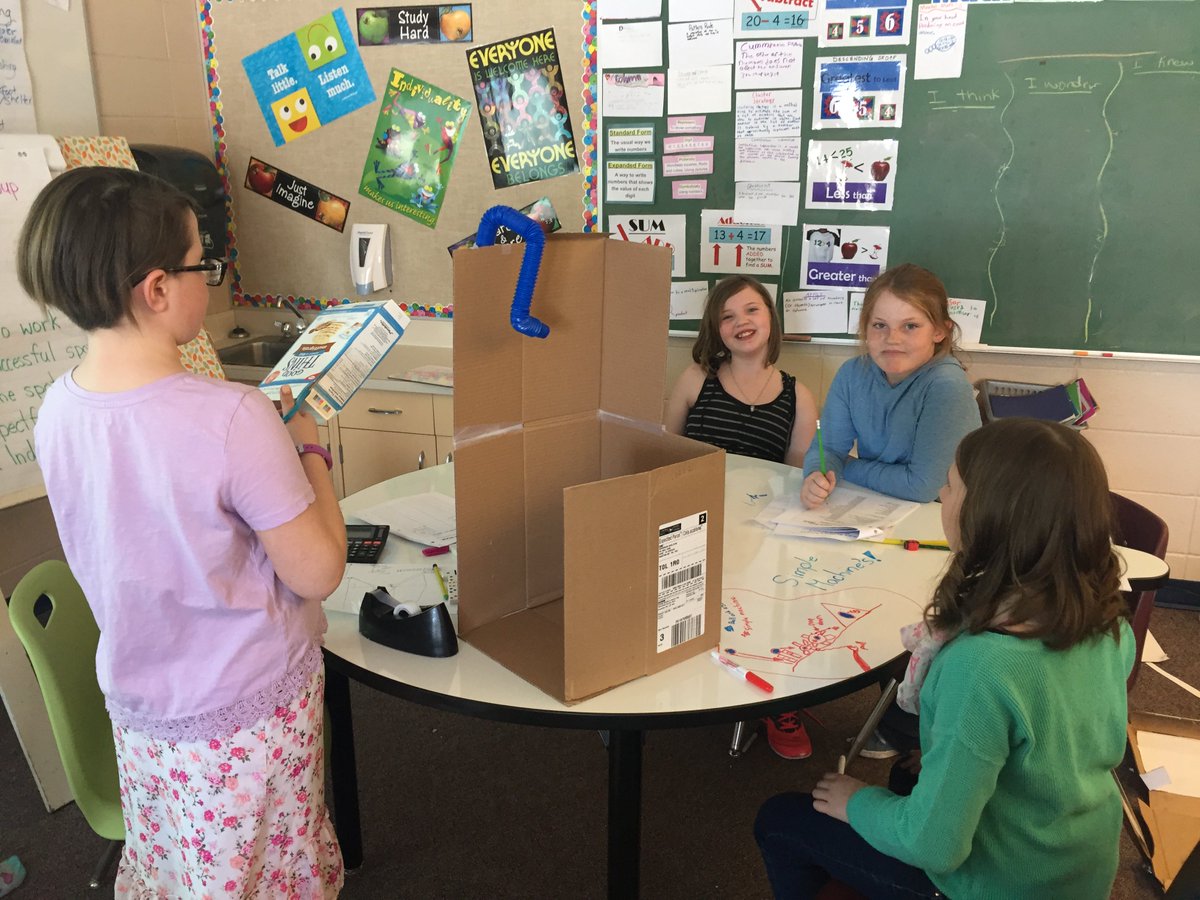 mrsjbecker's tweet photo. Busy day with@abd4mb ... Creating Rube Goldberg Machines in Science! #science4 #simplemachines https://t.co/BLxGMLMCNc