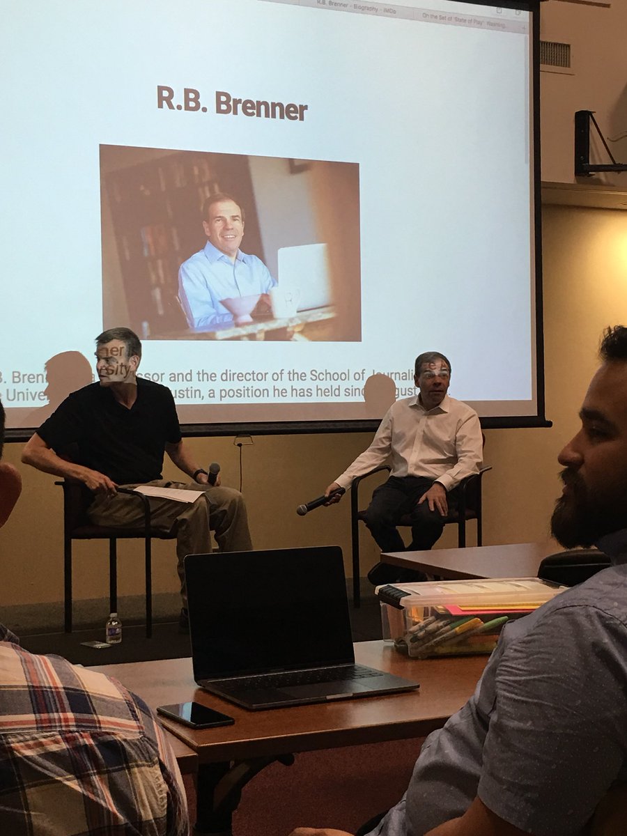 HollyBever's tweet photo. Listening to @rbbrenner at #txstdigital y’all about his career at the @washingtonpost and @UTJSchool https://t.co/T5Nw6BHReQ