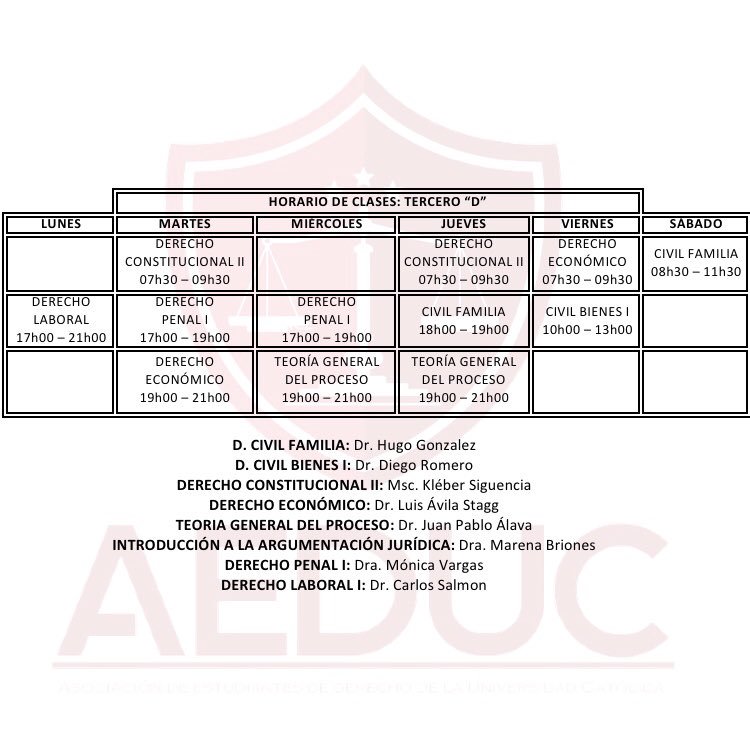 aeduc2018's tweet photo. Compartimos con ustedes los horarios de clases del Semestre A-2018 correspondientes a TERCER CICLO. #AeducInforma https://t.co/mHLNoNroe4