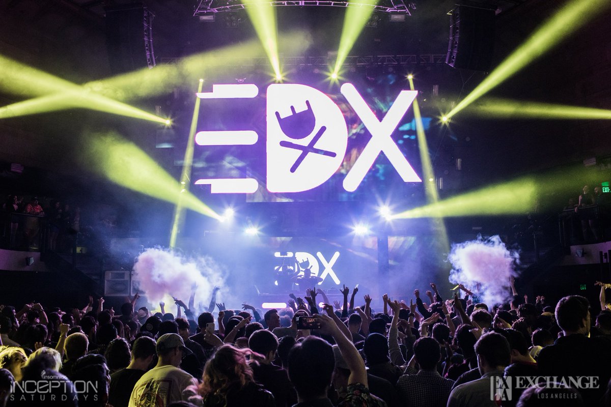 ExchangeLA's tweet photo. Big thanks to @edxMusic, @CroatiaSquad, @SonsOfMaria, the @EnormousTunes crew, @jarinlove, and everyone who came to party with us at @insomniacevents #InceptionSaturdays! https://t.co/qXLv2bWwPI