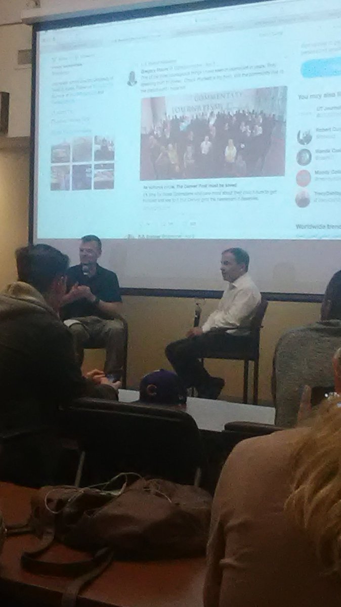 Cav14M's tweet photo. What I learned from RB Brenner's speech is that things constantly change. He went from print journalism to digital journalism because he knew digital was where the world was headed. I probably wouldn't pick his career field because I only want to do photogrpahy. #txstdigital https://t.co/oCYKBKK26B